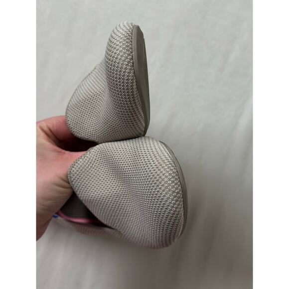 Rothys The Loafer Linen Double Stitch Beige Cream Womens Size 9 Round Toe - Picture 5 of 6